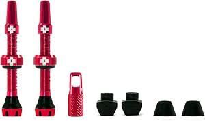 Muc-Off Tubeless Air V2 Valve Set Red 44 mm
