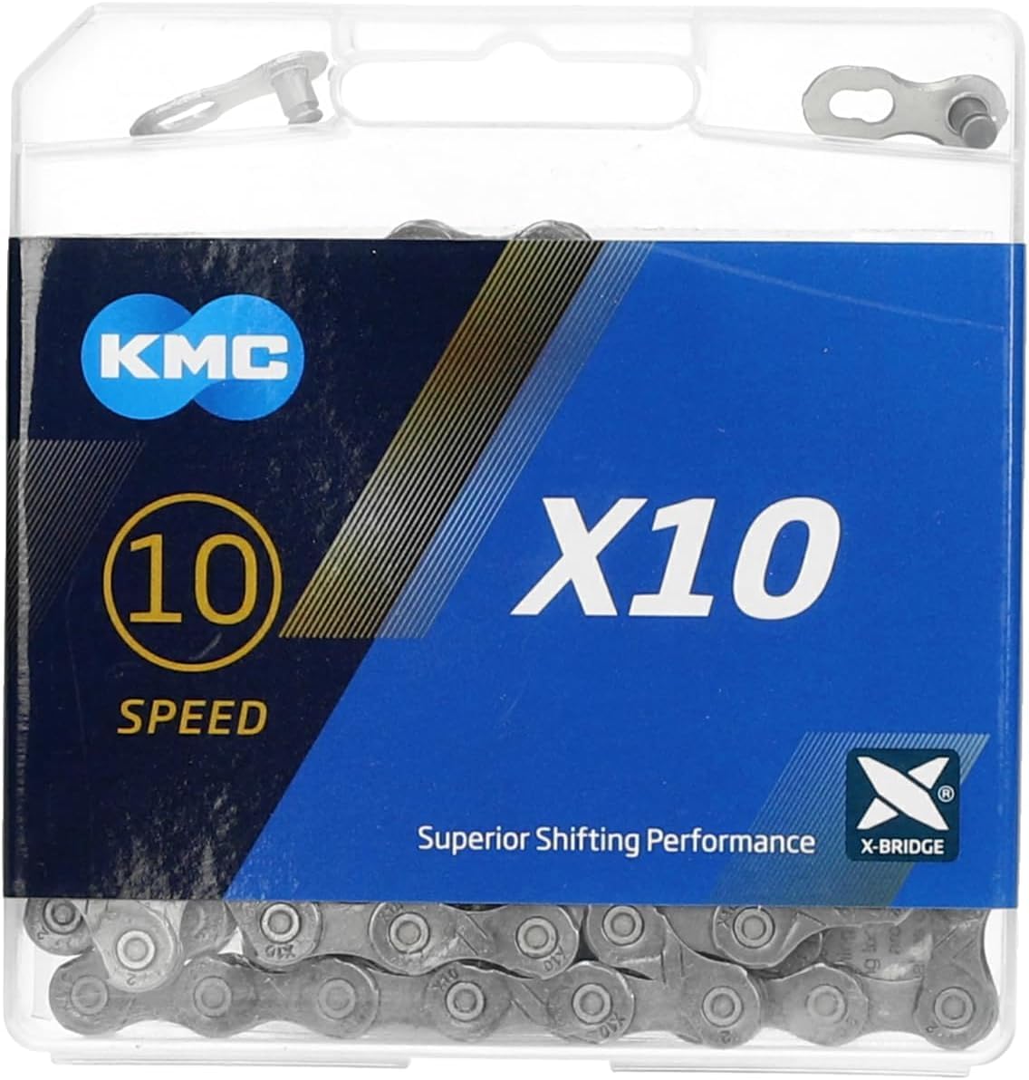 KMC X10 10-Speed Stretch-Proof Bike Chain Road MTB x10.93 Fit Shimano SRAM Campy